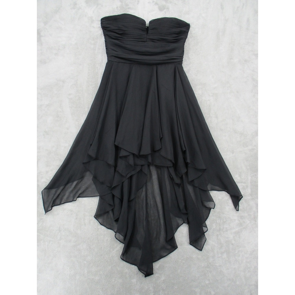 Arden B Dress 10 Babydoll Strapless High Low 90s Y2K Witchy Whimsigoth Vamp Zip